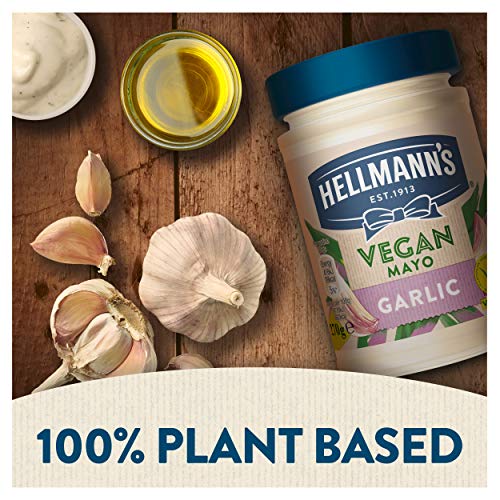 Hellmann's Vegan Mayonnaise Garlic, 270 g, Blue & White