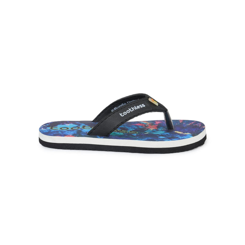 toothless Kids Boys Blue/Black Flip-Flops(TLPBFF4222-7-8Y)