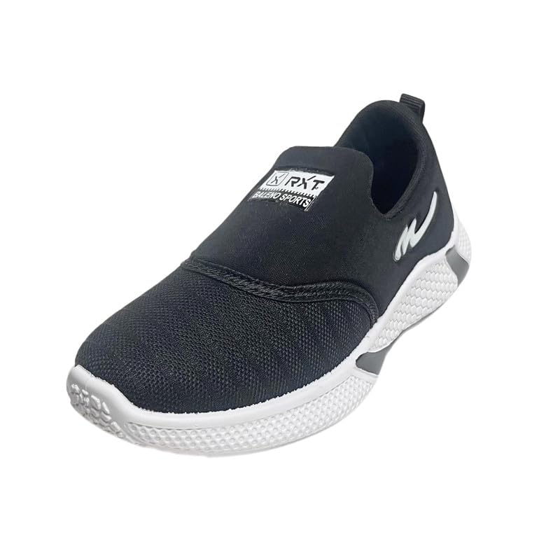 Kids Sports Running, Walking Laceless Shoes for Boys-Pack of 1 Black