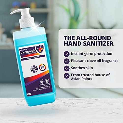 Asian Paints Viroprotek Advanced Liquid Hand Sanitizer (Clove oil Fortified)-500ml