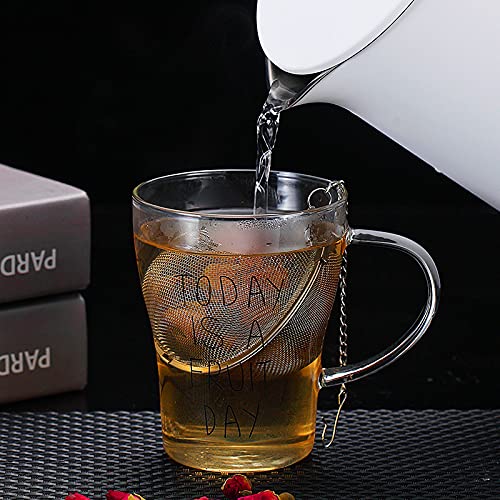 VELINEX® Stainless Steel Mesh Tea Ball Infuser, Loose Leaf Strainers Interval Diffuser for Flower Loose Leaf Tea & Seasoning Spices -Teapot, Cup, Mug, Pot (Small, Pack of 2)