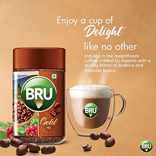 Bru Gold | Premium Freeze Dried Coffee | Experience Intense Coffee Taste | Aromatic Instant Coffee | 100g