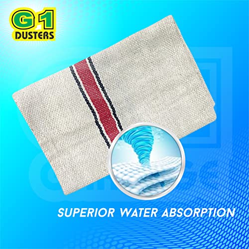 G 1 Cotton Floor Cleaning Duster/Cloth/Mop/Pocha (Off White, Extra Large Size, 30 inch x 30 inch) - Pack of 3