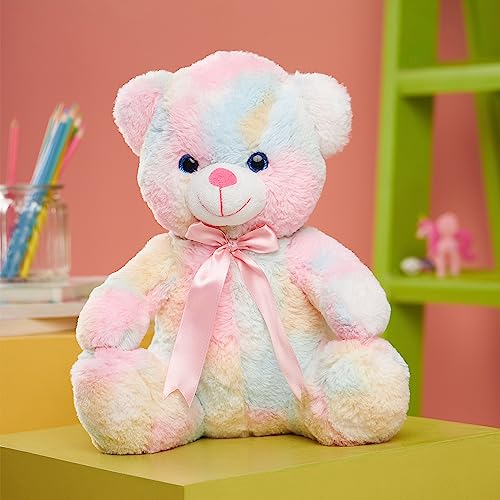 Amazon Brand - Jam & Honey Teddy Bear, Cute, Plush/Soft Toy for Boys, Girls and Kids, Super-Soft, Safe, Great Birthday Gift (Multicoloured, 28 cm)