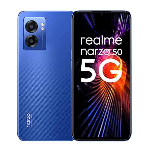 realme narzo 50 5G (Hyper Blue, 4GB RAM+64GB Storage) Dimensity 810 5G Processor | 48MP Ultra HD Camera