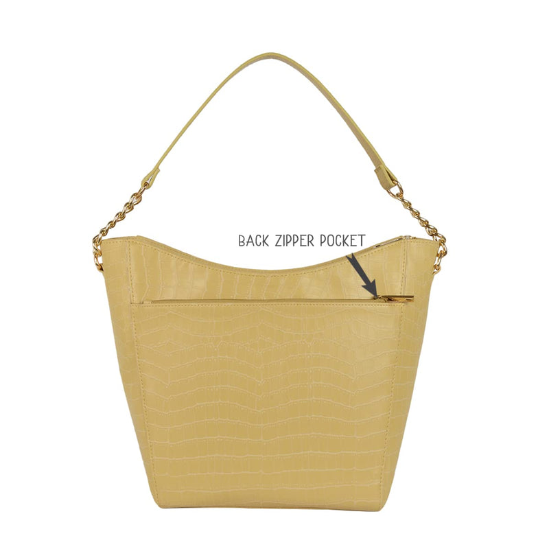 Baggit Women's Hobo Handbag - Large (Yellow)