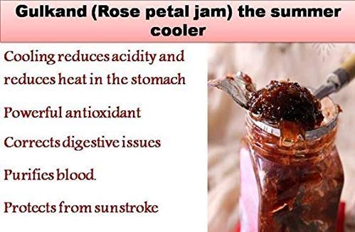 Nature's Bliss Himlayan Gulkand Organic / Rose Petal Jam 400gm Jar Quality Product