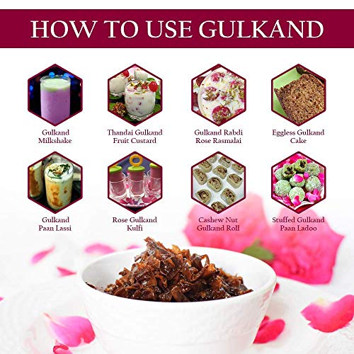 Nature's Bliss Himlayan Gulkand Organic / Rose Petal Jam 400gm Jar Quality Product