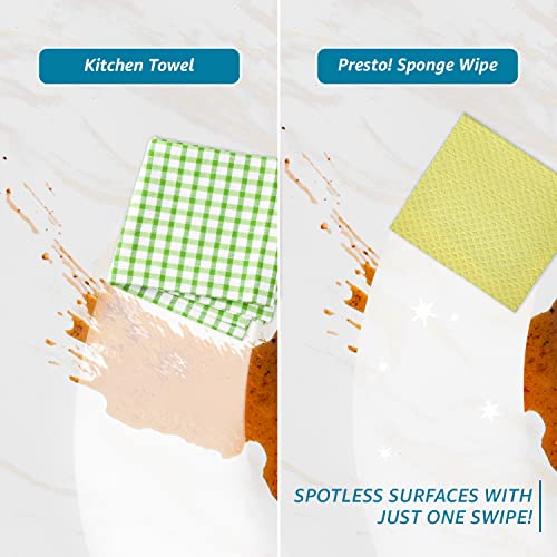 Amazon Brand Presto! Multi-Purpose Sponge Wipes Assorted Pack of 5