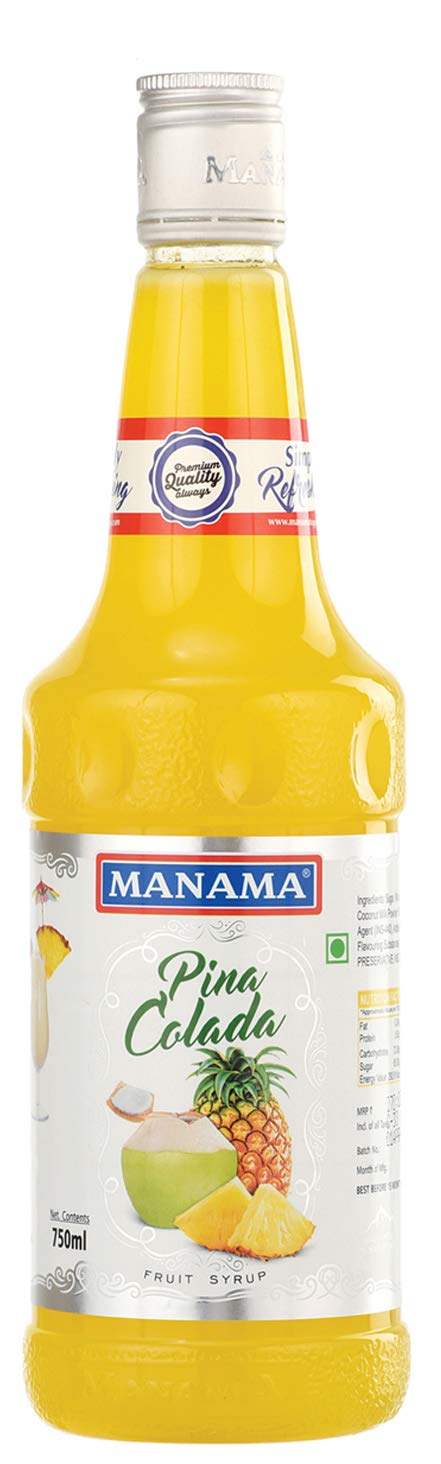 Manama Pinacolada Fruit Twist Flavoured Syrup (750ML) Pineapple and Coconut