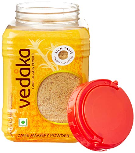 Vedaka Jaggery Powder, 1kg Jar.