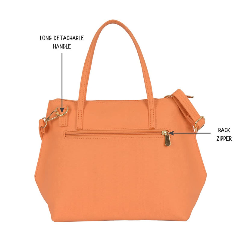 Baggit Women's Tote Handbag - Medium (Orange)