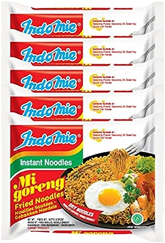 Indomie Spicy Fried Instant Noodles, 79 grams, Pack of 5