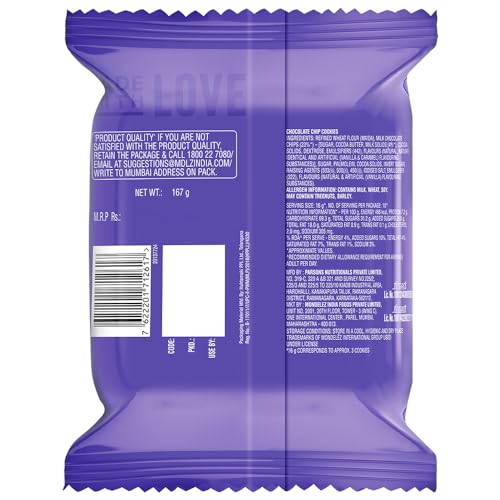 Cadbury Chocobakes ChocoChip Cookies 167 g