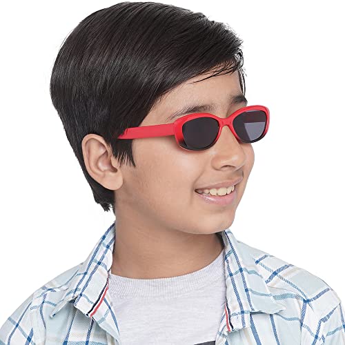 Carlton London Boys UV Protected Lens Rectangle Sunglasses