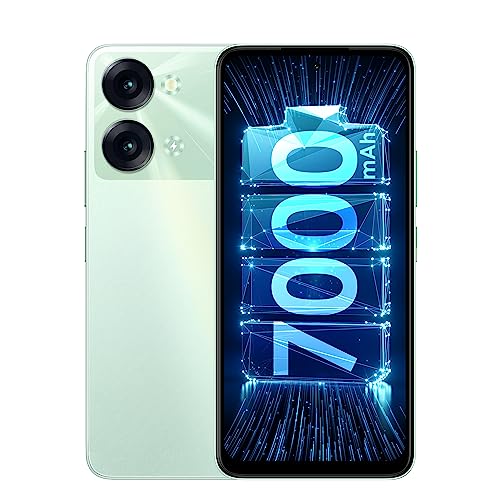 itel P40+ (4GB RAM+128GB ROM, 8GB* RAM with Memory Fusion | 13MP AI Rear Camera | 7000mAh Battery with 18W Fast Charging | 6.8" HD+ IPS Punch Hole 90Hz Diplay | Faceunlock & Fingerprint - Ice Cyan