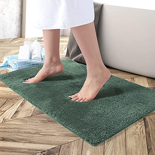 Flooring India Co FI Home Newman Microfiber Anti-Skid Water Absorbent/Soaking Washable Mat for Bathroom/Entrance/Kitchen/Bedside/Door/Living-Room/Prayer Room (Seige, 18x30 In, 45 x 75 cm, Rectangular)
