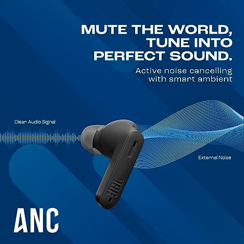 JBL Tune 235NC in Ear Wireless ANC Earbuds (TWS), Massive 40Hrs Playtime with Speed Charge, Customizable Bass with Headphones App, 4 Mics for Perfect Calls, Google Fast Pair, Bluetooth 5.2 (Black)