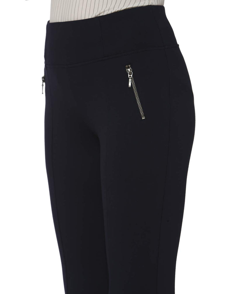 VERO MODA Womens 2 Pocket Solid Leggings (Midnight_X-Small)