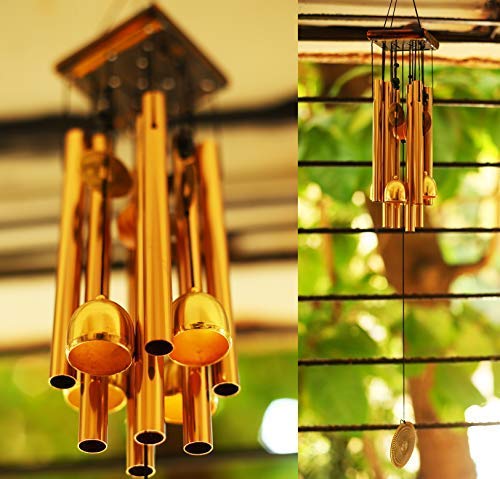 Paradigm Pictures Wind Chimes for Home Balcony Decoration Items - (Pipes & Hanging Bells)