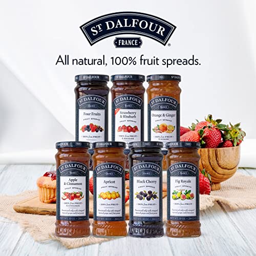 St Dalfour Mango & Passion Fruit Fruit Spread 284 g | No Added Sugar | 100% from Fruit | No Added Preservatives, Colours, Flavors or Sweeteners | No Corn Syrup | Traditional French Recipe