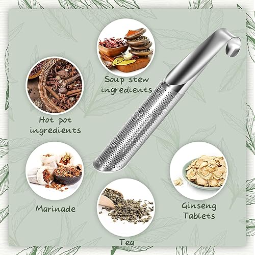 Catchex Sliding Tea Strainer Infuser for Loose Tea - Stainless Steel Tea Diffuser for Tea, Coffee, Seasonings, Spices