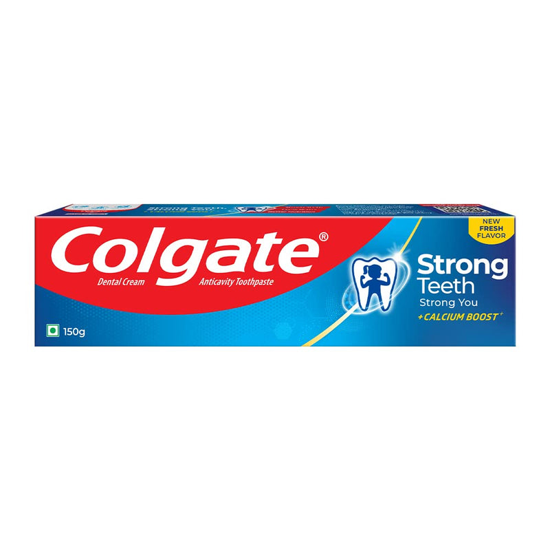 Colgate Strong Teeth 150g Cavity Protection Toothpaste, Colgate Toothpaste with Calcium Boost, India's No.1 Toothpaste