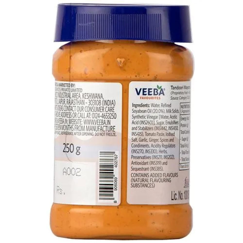 Veeba Tandoori Mayonnaise, 250g Pet Bottle