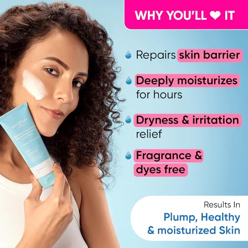 Dot & Key Ceramides Moisturizer with Hyaluronic for Intense Moisturizing and Skin Strengthening | With Probiotic & Rice Water I Barrier Repair Cream | For Dry Skin, Normal Skin & Sensitive Skin | 100g