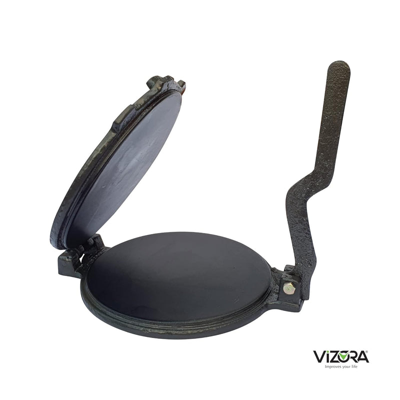 Vizora Non Stick Pathiri Press with Handle |Suitable for Chapati, Puri, Roti, Parotta, Papad, Khakhra Making | 1 Year Warranty(No: 6, 20.5 cm)