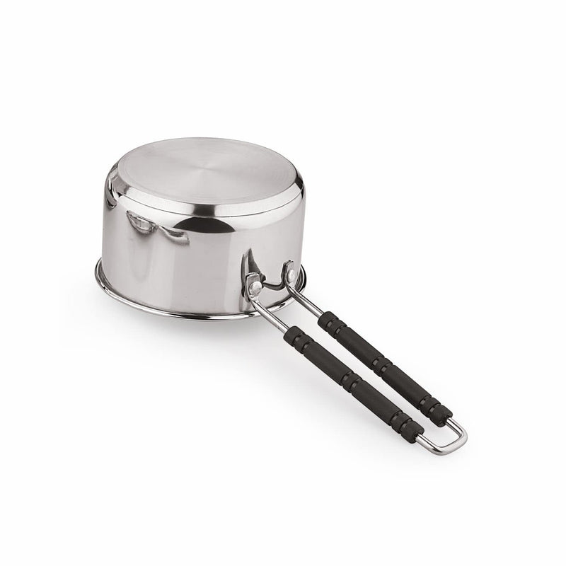 Neelam Stainless Steel Induction Bottom Sauce Pan, 1150ml, 1 Piece, Silver