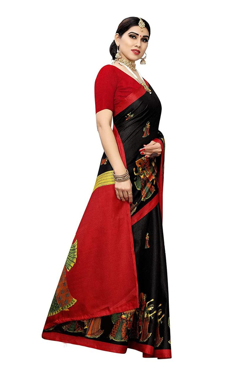 YASHIKA Women Art Silk Sarees SDPL-SDPL-RAJARANI BLACK