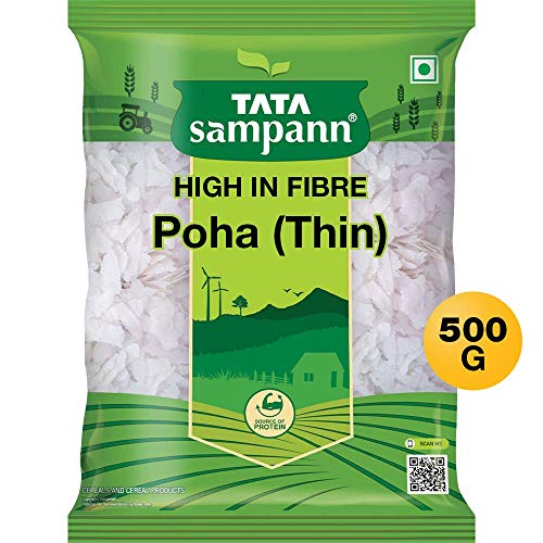 Tata Sampann White Thin Poha, 500g