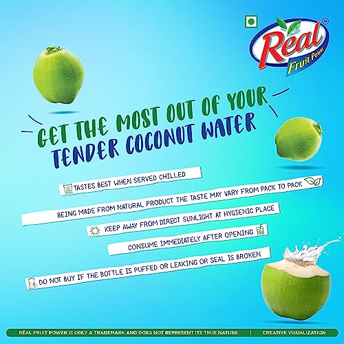 DABUR Real Activ 100% Tender Coconut Water with No Added Sugars or Artifical Flavours - 200ml ( Pack of 6)