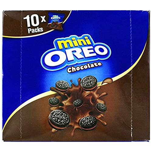 Oreo Mini Oreo Chocolate 10X Packs, 204 g, Blue & Brown, 10 Count (Pack of 1) (4029825)