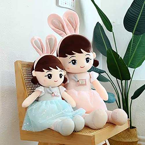 SCOOBA Super Soft Bunny Doll Single Piece Stuffed Toy- Polyfill Washable Cuddly Soft Plush Toy - Helps to Learn Role Play - 100% Safe for Kids (Medium)