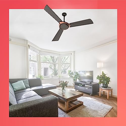 Polycab Superb Neo 1200 mm High Speed 1 Star Rated 52 Watt Ceiling Fan with Corrosion Resistant G-Tech Blades and 2 years warranty (Jaco Bean Bronze Gold)