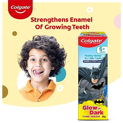 Colgate Batman Anticavity Toothpaste For Kids - 80g (Bubble Fruit Flavour)