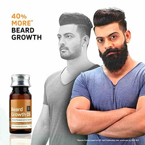 Ustraa Beard Growth Oil - 35ml - More Beard Growth, With Redensyl, 8 Natural Oils including Jojoba Oil, Vitamin E, Nourishment & Strengthening, No Harmful Chemicals