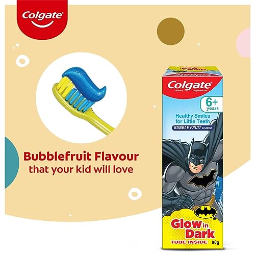 Colgate Batman Anticavity Toothpaste For Kids - 80g (Bubble Fruit Flavour)