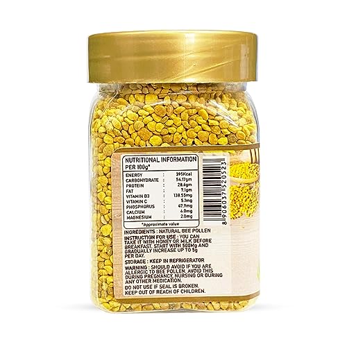 Super bee Pollen Granules,100 Grams, ( Pack of 1 )