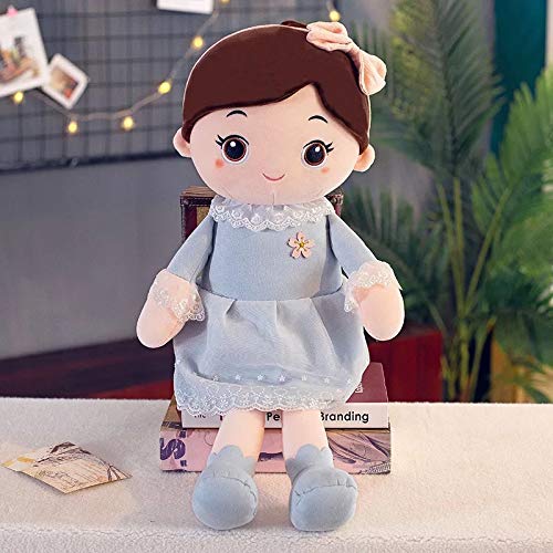 SCOOBA Super Soft 40cm Height Stuffed Girl Doll - Polyfill Washable Cuddly Soft Plush Toy - Helps to Learn Role Play - 100% Safe for Kids (Random Color Will be Send)