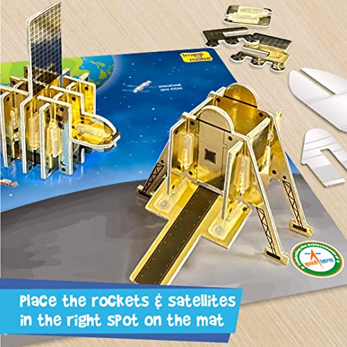 Mapology Chandrayaan | ISRO Rocket Model & Satellite | Astronaut Toy | Educational Toys for Kids 5+Years | 3D Puzzles | Gifts for 5 Year Old Boy & Girl