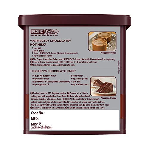 Hershey's Cocoa - Natural Unsweetened, 225 G , Hershey's Syrup Chocolate, 1.3KG