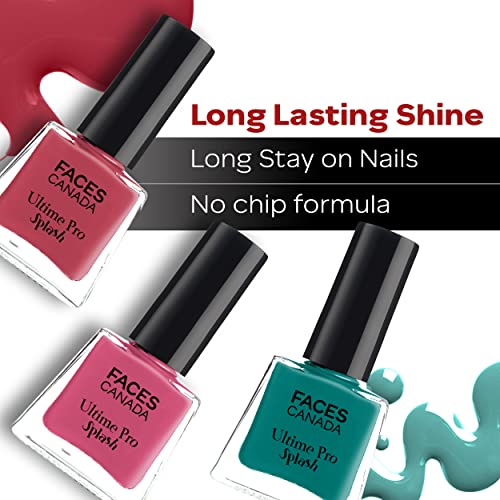 Facescanada Ultime Pro Splash Nail Enamel I Quick-Drying I Longlasting I Chip-Defiant I Smooth Application I Glossy Finish I Floral Dream 56 5Ml