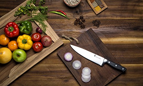 Amazon Brand - Solimo Premium Stainless Steel 8 inch blade Chef's Knife, Silver