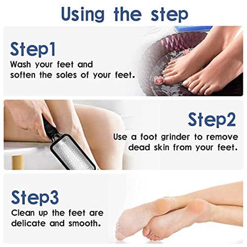 Futurekart Metal Colossa Pedicure Rasp Foot Callus Remover Tool Stainless Steel, Foot Filer & Pedicure, Heel Scrubber Foot Scrubber for Dead Skin -Black