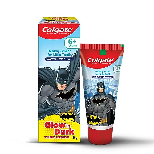 Colgate Batman Anticavity Toothpaste For Kids - 80g (Bubble Fruit Flavour)