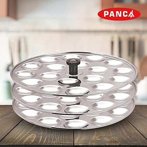 PANCA Idli Plate 54 Mini Idli 3 Plate Set, Non Stick Idly Plates Premium Idli Maker, Fits in All Idli Makers, Cookers