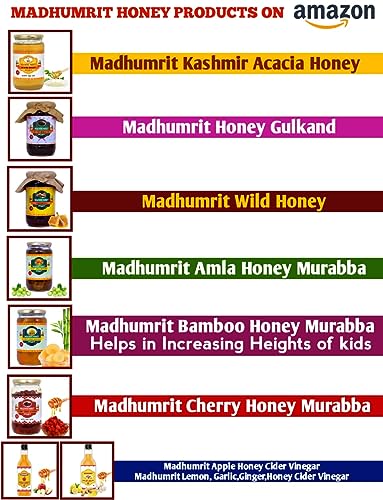 Madhumrit Homemade 100% Pure Bamboo Murabba with Raw Forest Honey Helps Increasing Height Growth |Rich in nutrients| Boost Digestive Health|Bans ka Murabba (1 Kg) (Bamboo)